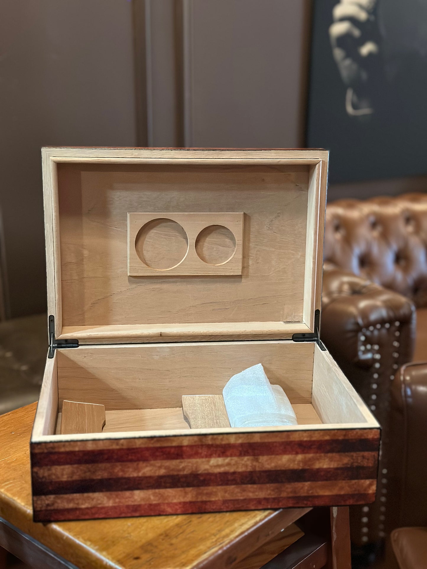 American flag cigar humidor